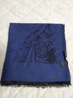 ★ETRO★ ストール ショール ペイズリー柄 ウール混 ネイビー ブラック 美品 ☆ETRO☆ ストール ペイズリー柄 ウール混 チャコールグレー