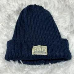 PETIT WARES ニット帽 ネイビー 46〜50cm