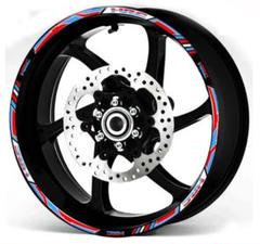ホンダ HRC トリコロール 17インチホイール 反射リムステッカー 1台分
