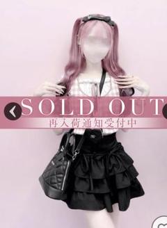 XS黒【新品未開封】HONEY MEW ティアードフリルスカート 完売品