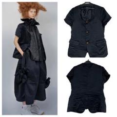 コムデギャルソンCOMME des GARCONS 前開きポリ縮モーニング