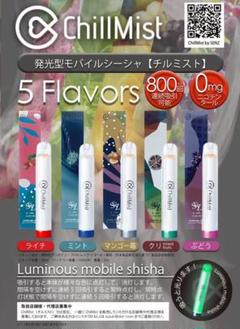 チルミスト　モバイルシーシャ　まとめ売り　メルカリ最安値 チルミスト 持ち運びシーシャ 美味い モバイルシーシャ シャイン