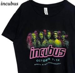 incubus 両面 プリント 半袖 Tシャツ バンド バンT 洋楽 ブラック