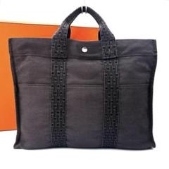 HERMES エルメス エールライン MM トートバッグ グレー