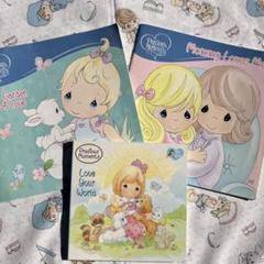 【3冊セット】　ビンテージ　プレシャスモーメント　絵本英語　ジャンクジャーナル