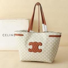 CELINE ロゴ入りトートバッグ