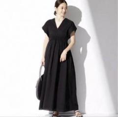 美品 MARIHA マリハ 花のワルツのドレス 黒 ロングワンピース 36