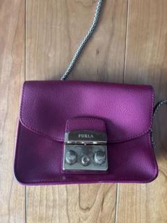 FURLA 紫 ショルダーバッグ