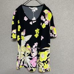 新規購入 新品タグ付き、美品】LEONARDレオナール トップス ブラック 花柄 トップス