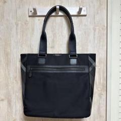 ブラックレーベル 黒 牛革 レザートートバッグ 51121-703-09 シュリンクレザートート（バッグ）｜BLACK LABEL CRESTBRIDGE