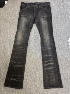 【SCHLUSSEL】シュリセル ブラックフレアデニムパンツ Y2K ストレッチ SCHLUSSEL】シュリセル ブラックフレアデニムパンツ Y2K