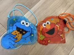 USJ クッキーモンスター エルモ ポーチ 2個セット　クリアケース