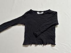 H&M 黒 長袖 トップス カットソー 110 cm