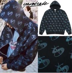 YARDSALE ロゴ ビジュー ジップ パーカー フーディー ☆Yardsale☆ 新作 Sundown Hood ジップ フーディ パーカー 2色