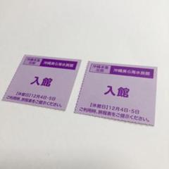 沖縄美ら海水族館 2枚セット 入館無料クーポン JALパック