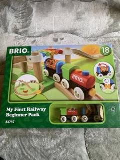 ブリオ美品　木製列車とレールおもちゃ