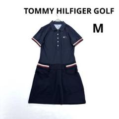トミーヒルフィガーゴルフ　M 半袖ポロシャツ　ワンピース　ネイビー　ストレッチ