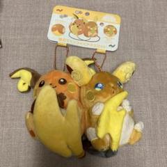 ポケモンセンター にたものどうし ライチュウ ＆ アローラライチュウ 磁石でくっつくペアマスコット にたものどうし ライチュウ