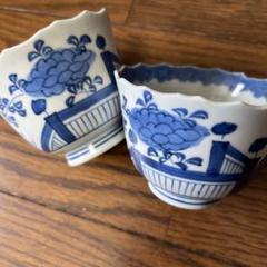 古伊万里　蕎麦猪口17客　東Y7-0722④ 古伊万里 そば猪口 矢羽紋大振蕎麦猪口 – n3curio