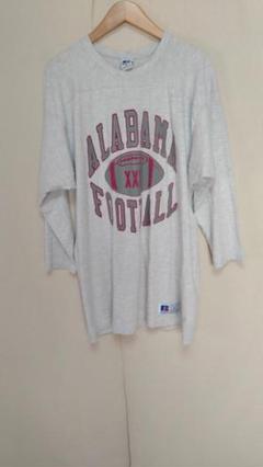 ラッセルアスレティックプリントアメフト七分丈TシャツMADE IN USA XL