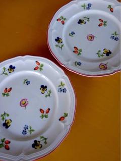 【Villeroy ＆ Boch】 プチフルール プレート 大皿＆中皿セット Villeroy ＆ Boch】 プチフルール プレート 大皿＆中皿セット
