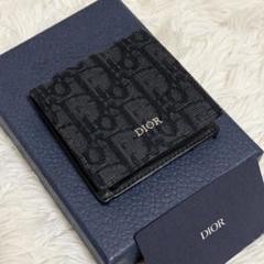 【美品】ディオール コインケース オブリーク ジャカード メンズ