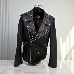 Valentino　本革　スタッズ　ライダース S 黒　ヴァレンティノ