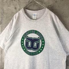 Z824古着　Tシャツ グレー　バックプリント