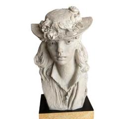 Auguste Rodin オーギュスト ロダン 花飾りのある帽子をかぶった少女