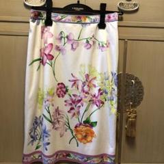 【LEONARD】スカート　花柄 ブルー　80　L 日本製 LEONARD（スカート）のフリマアイテム一覧