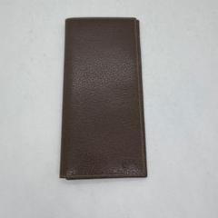 Valentino ブラウンレザー長財布 Vロゴ付き