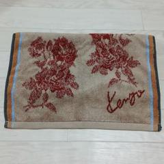 【未使用】KENZO バスタオル（ビーチタオル）&カサブランカピンバッジ 未使用】KENZO バスタオル（ビーチタオル）&カサブランカ