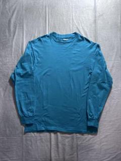 希少 90's Hanes ターコイズブルー シングルステッチ
