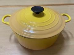 新品ル・クルーゼ　ココット24 ディジョンイエロー ル・クルーゼ シグニチャー ココット・ロンド 24cm [クインス
