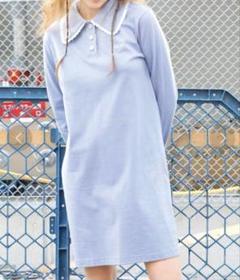 MILK ポロ ワンピース サックス
