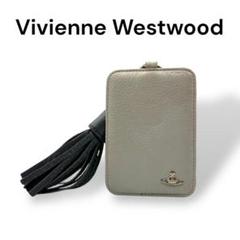 Vivienne Westwood カードケース　レザー　ベージュ　I699