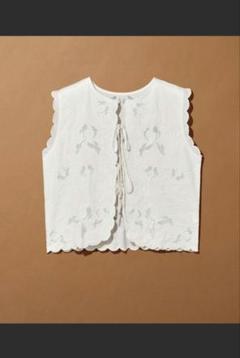 LEPSIM 刺繍ベスト　ブラック 新品未使用 レプシィム 刺繍ベスト ブラック - メルカリ
