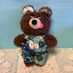 ミナペルホネン　ハンドメイド　くま　オーバーオール