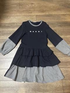 最高品質の MARNIキッズ♡14y フリル付きスウェットワンピース メルカリ - ワンピース