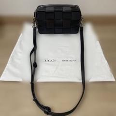 【最終値下】IACUCCI レザーバッグ 、別売りショルダーロゴ入りストラップ付 中古・古着通販】IACUCCI (イアクッチ) テア型押しショルダー