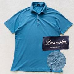ドルモア BEAMS 鹿の子ポロシャツ Lサイズ ネイビー イタリア製 BEAMS F（ビームスF）【別注】DRUMOHR / カノコ ポロシャツ
