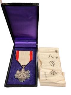勲八等白色桐葉章・勲章・日本軍・ミリタリー・No.200926-062