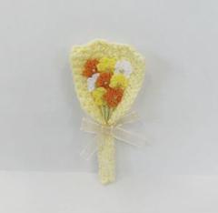 枯れない花束　ミニブーケ　小花　オレンジ
