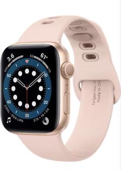 Apple Watch バンド41/40/38mmソフトシリコン ロ―ズゴ―ルド