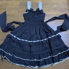 驚きの値段 美品 ゴスロリワンピースゴシックロリィタAND ROMEO黒ロリ原宿 ワンピース