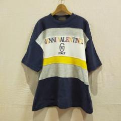 GIANNI VALENTINO 90's オールド Tシャツ ロゴ刺繍