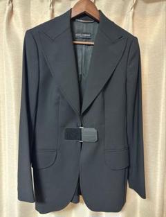 【美品】ドルチェアンドガッバーナ テーラードジャケット ネイビー レオパード L ドルチェ＆ガッバーナ ［ DOLCE&GABBANA ] レオパード柄