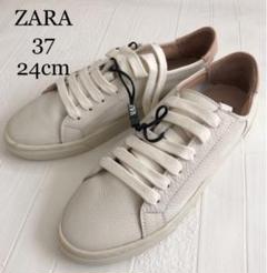 【新品・未使用】ZARA レザー スニーカー24cm