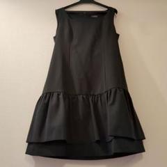 ★新品タグ付ティアクラッセ洗えるティアードワンピース黒Tiaclasse
