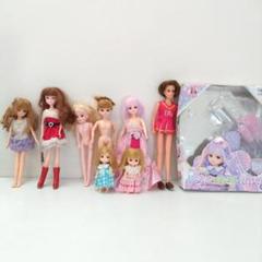 若《SXQSB》リカちゃん人形　7体　ヘアメイクセット付き